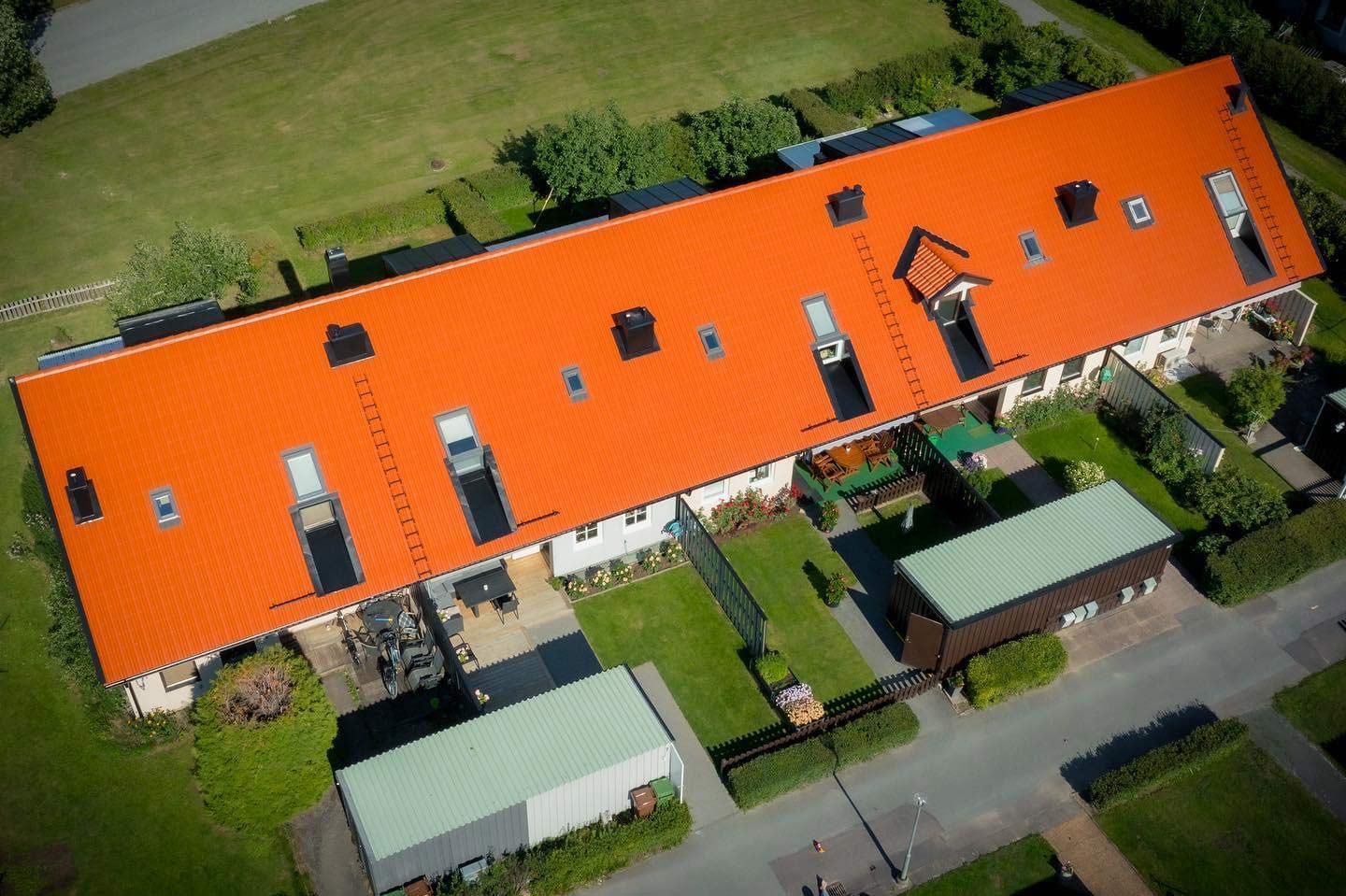 Tak på hus
